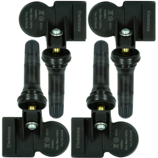 4x RDKS TPMS tire pressure sensors rubber valve for VW Crafter 2006 to 2014 OE 2E0907508F
