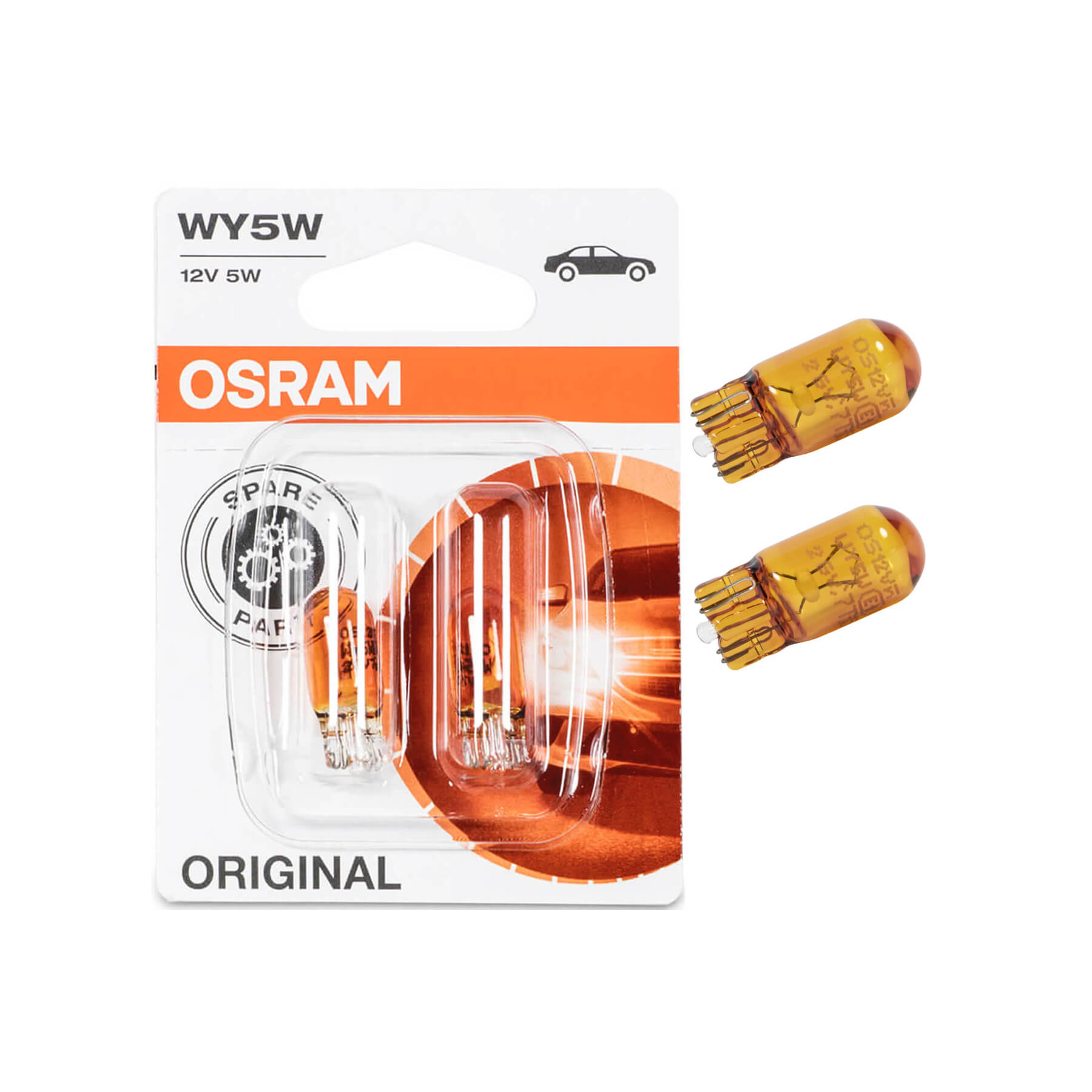 Glühlampe Glühbirne Lampe Leuchtmittel OSRAM 2827 WY5W 1 Stück 