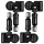 4x Tire Pressure Sensors TPMS Sensors Metal Valve Black for Jetour Lvxingzhe 2023-2024