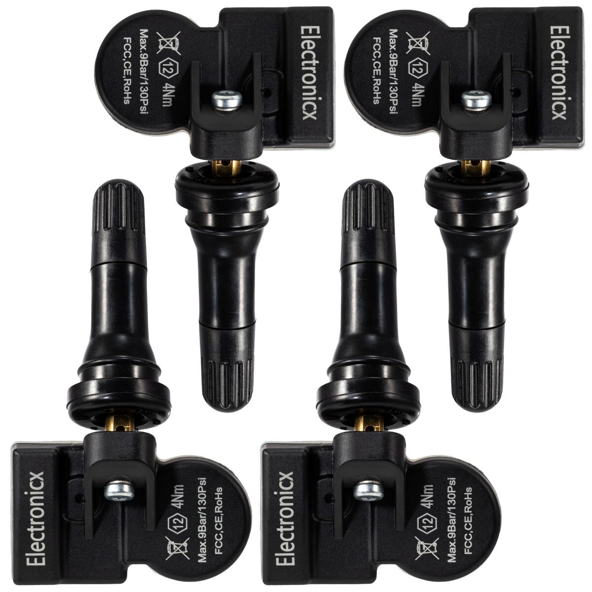 4x Reifendrucksensoren RDKS Sensoren Gummiventil für MINI Mini Coupe 2013-2014