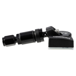 4x Tire Pressure Sensors TPMS Sensors Metal Valve Black for Nissan Pixo 2009-2014