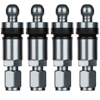 4x Tire Pressure Sensors TPMS Sensors Metal Valve Gunmetal for Tata Tigor 2021-2023