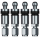 4x Reifendrucksensoren RDKS Sensoren Metallventil Gunmetal für Audi S4 2015-2023
