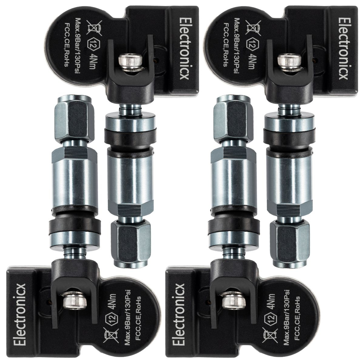 4x 315MHZ TPMS Reifendrucksensoren Metall Gunmetal für Lincoln MKX