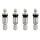 4x Reifendrucksensoren RDKS Sensoren Metallventil Silber für Chevrolet Camaro 2012-2013