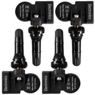 4x Tire Pressure Sensors TPMS Sensors Rubber Valve for...