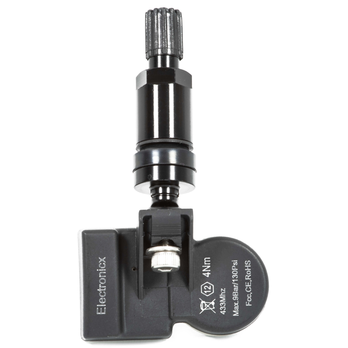 1x RDKS tyre pressure sensor metal valve in black freely programmable