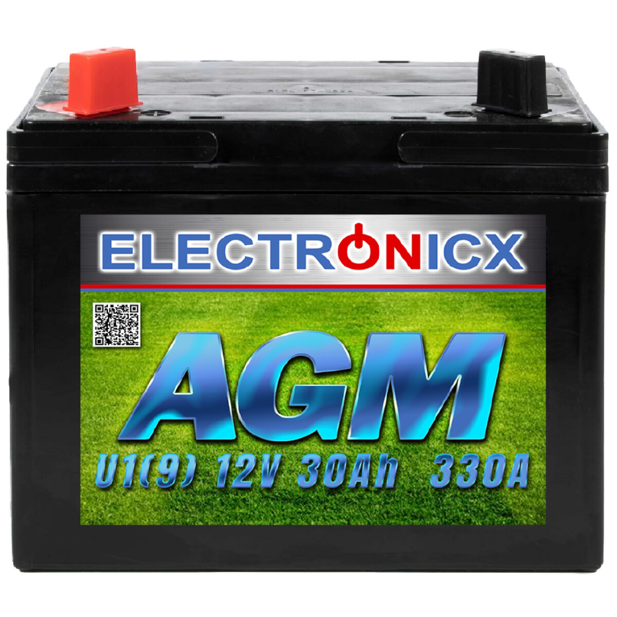 Electronicx u1(9) agm 30ah 330a battery lawn tractor riding lawn mower