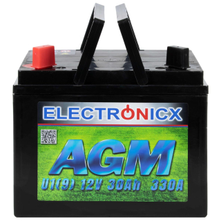 Electronicx U1(9) AGM 30AH 330A Batterie Rasentraktor...
