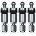 4x Tire Pressure Sensors TPMS Sensors Metal Valve Gunmetal for Maserati Ghibli 2023-2023
