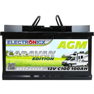 Electronicx Caravan Edition battery agm 100 ah 12v...