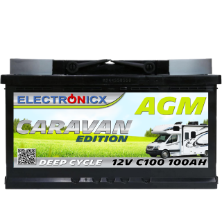 Electronicx Caravan Edition battery agm 100 ah 12v...