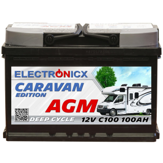 Electronicx Caravan Edition V2 Batterie AGM 100 AH 12V...