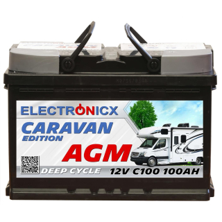 Electronicx Caravan Edition v2 battery agm 100 ah 12v...