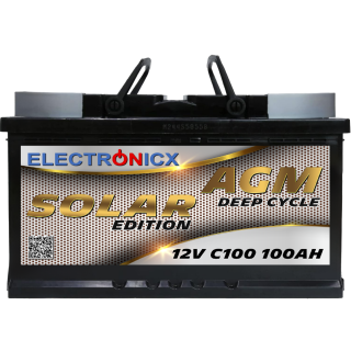 Electronicx solar edition battery agm 100 ah 12v solar...