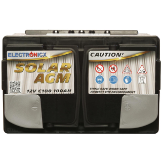 Electronicx Solar Edition Batterie AGM 100 AH 12V Solar...