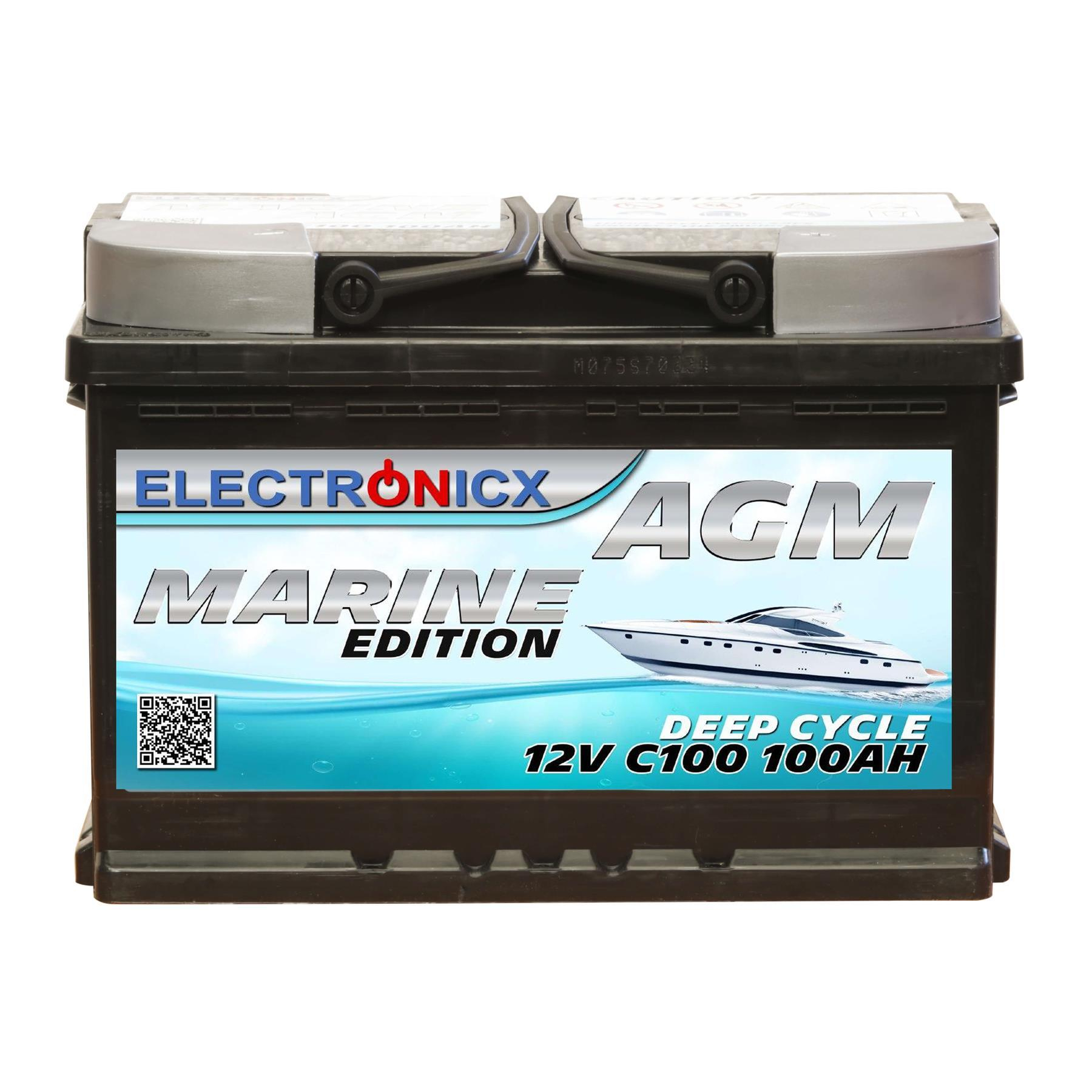Divine F3 100Ah AGM Batterie Boot Versorgung Batterie mit Batterieklemmen 