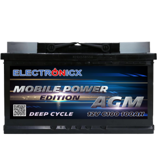 Electronicx Mobile Edition AGM Batterie 100AH - 12V...