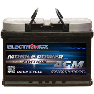 Electronicx mobile edition battery agm 100 ah 12v supply...