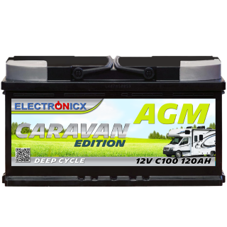Electronicx Caravan Edition Batterie AGM 120 AH 12V...