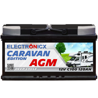 Electronicx Caravan Edition V2 AGM Batterie 120Ah 12V -...