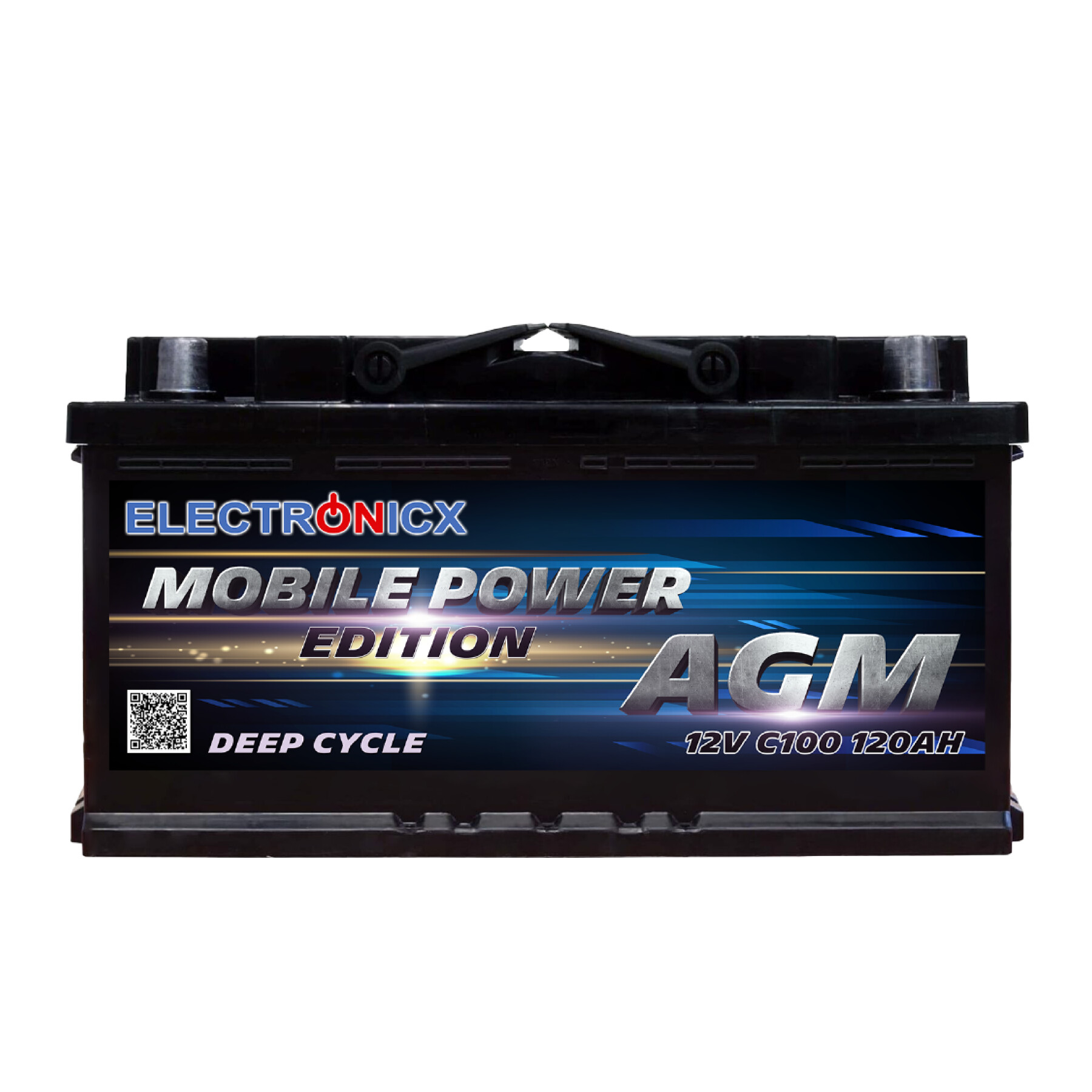 Electronicx Marine Edition Batterie AGM 120 AH 12V Boot Schiff