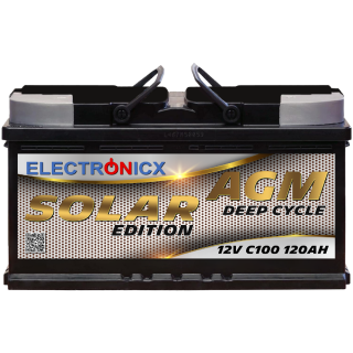 Electronicx Solar Edition Batterie AGM 120 AH 12V Solar...