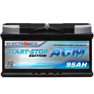 Electronicx AGM Start-Stop 95 AH Autobatterie...