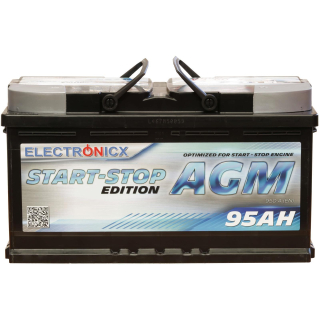 Electronicx AGM Start-Stop 95 AH Autobatterie Starterbatterie Batterie 12V 950A