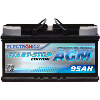 Electronicx AGM Start-Stop 95 AH Autobatterie Starterbatterie Batterie 12V 950A