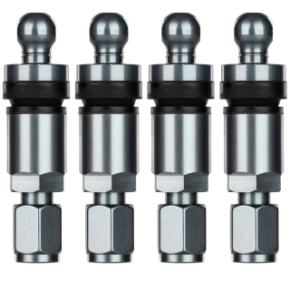 4x Reifendrucksensoren RDKS Sensoren Metallventil Gunmetal für Leapmotor C10 2024-2025