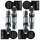 4x Reifendrucksensoren RDKS Sensoren Metallventil Gunmetal für JAC Sehol X8 2020-2024