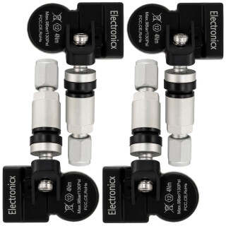 4x Reifendrucksensoren RDKS Sensoren Metallventil Silber...