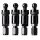 4x Tire Pressure Sensors TPMS Sensors Metal Valve Black for Nissan NV250 2022-2023