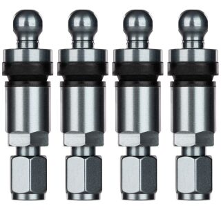 4x Reifendrucksensoren RDKS Sensoren Metallventil Gunmetal für Mitsubishi Pajero 2020-2021