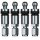 4x Reifendrucksensoren RDKS Sensoren Metallventil Gunmetal für Ford Fiesta ST 2014-2017