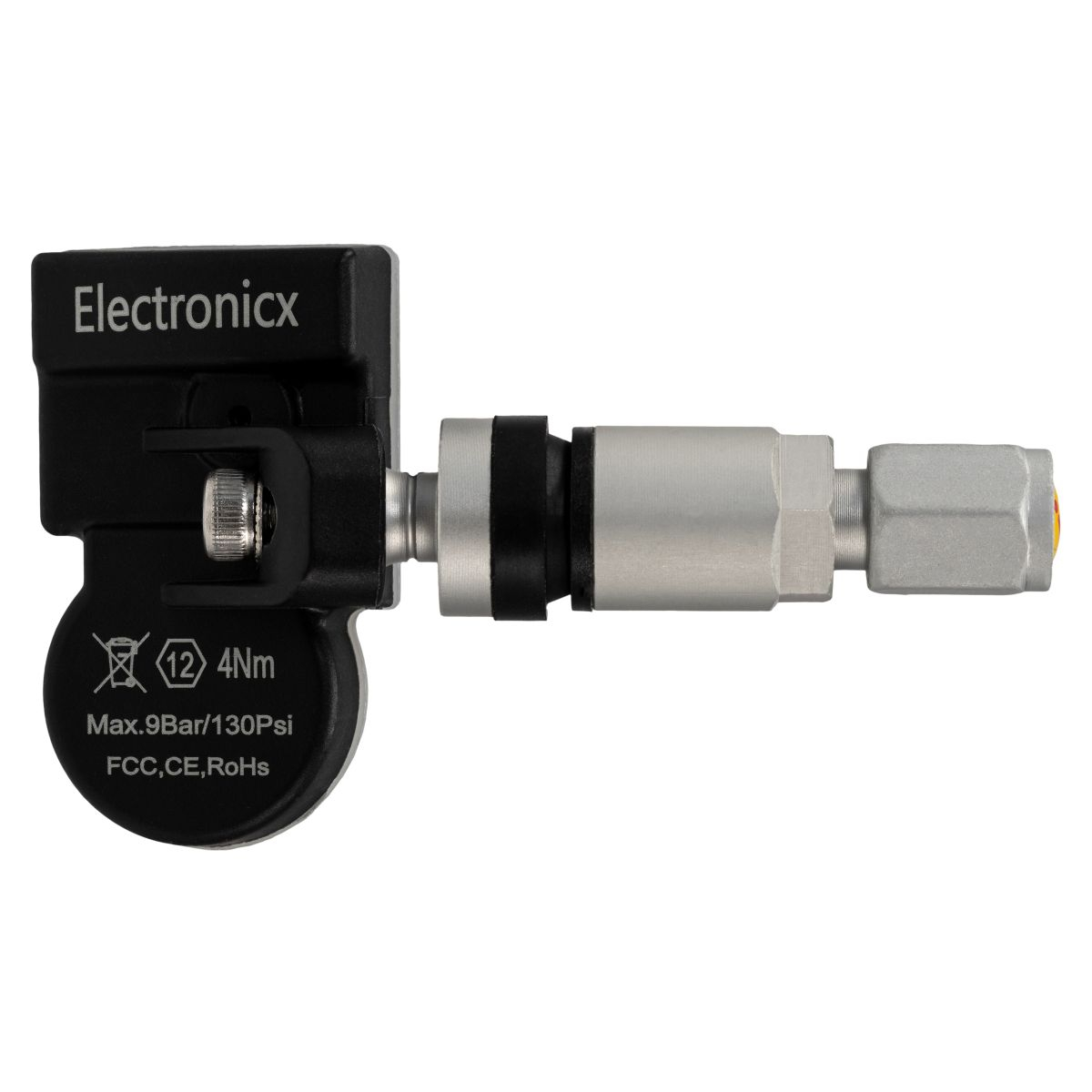 1x Tire Pressure Sensor TPMS Sensor Metal Valve Silver for MG ONE 2022-2025