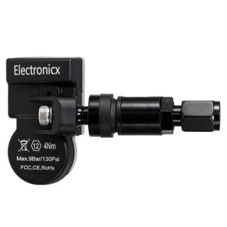 1x Tire Pressure Sensor TPMS Sensor Metal Valve Black for...