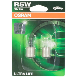 2X Osram R5W Autolampe Kugel Lampe BA15s Standlicht Rücklicht Ultra Life 5007 AA