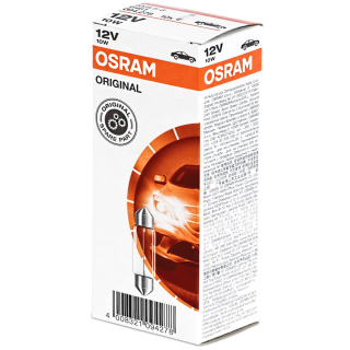 10X Osram Soffitte 36mm Sv8.5-8 Lampe 12V 10 Watt Original Soffitten Glühbirn AA