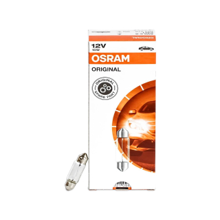 10X Osram Soffitte 36mm Sv8.5-8 Lampe 12V 10 Watt Original Soffitten Glühbirn AL