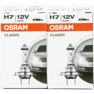 2x Osram H7 Classic 64210 CLC Lampe 12V 55W 64210CLC Autolampe Glühlampe Birn AK