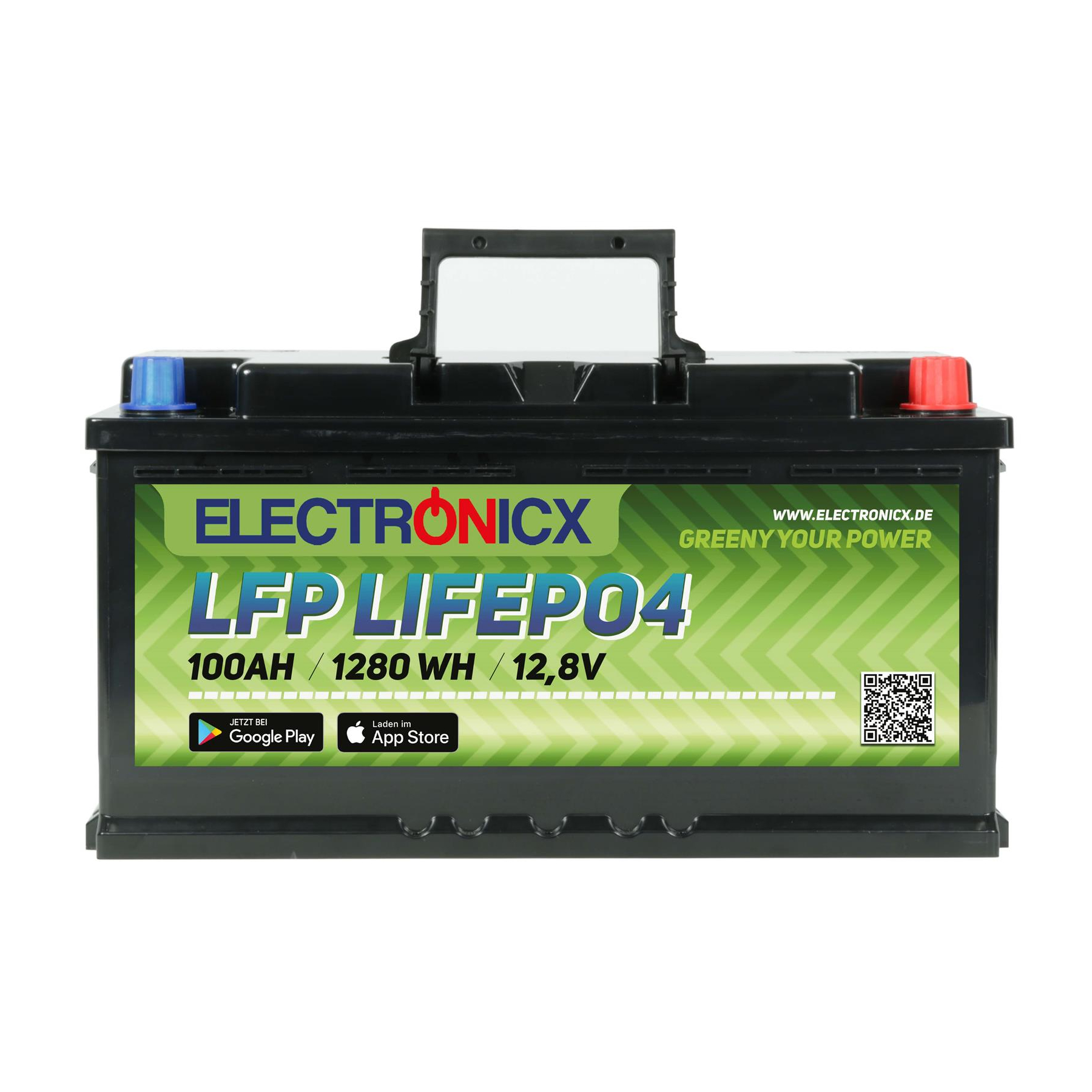 Bluetooth LiFePO4 lithium Iron Phosphate Battery 12V 100Ah With BMS