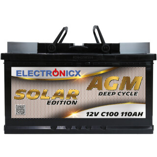 Solar battery 12v 110ah Electronicx Solar Edition agm...