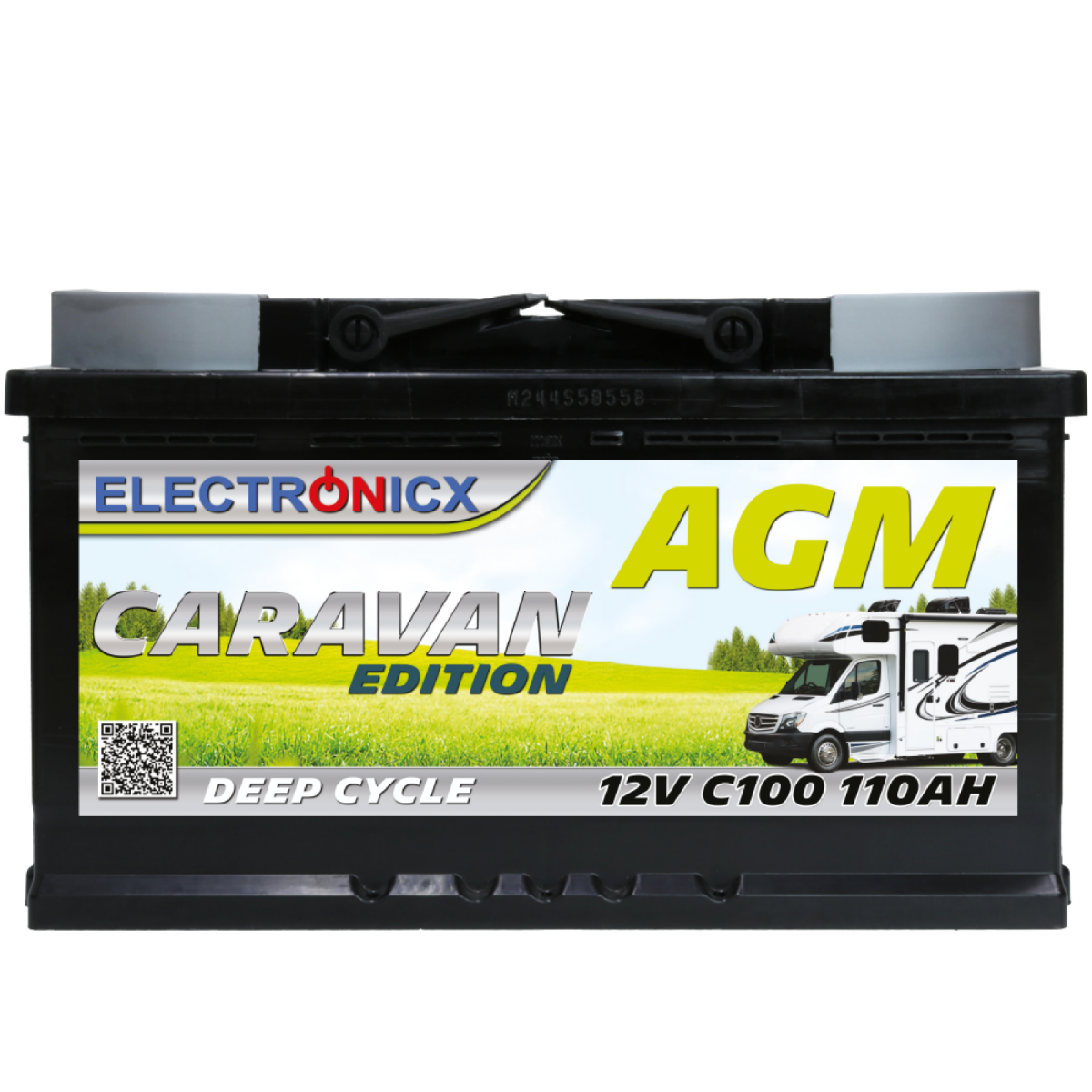 Electronicx Caravan Edition Batterie AGM 110 AH 12V Wohnmobil Boot Versorgung