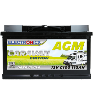Electronicx Caravan Edition Batterie AGM 110 AH 12V...