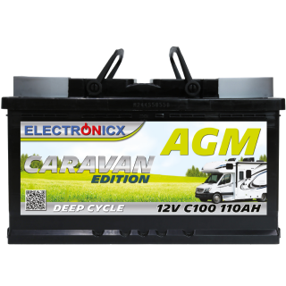 Electronicx Caravan Edition Batterie AGM 110 AH 12V...