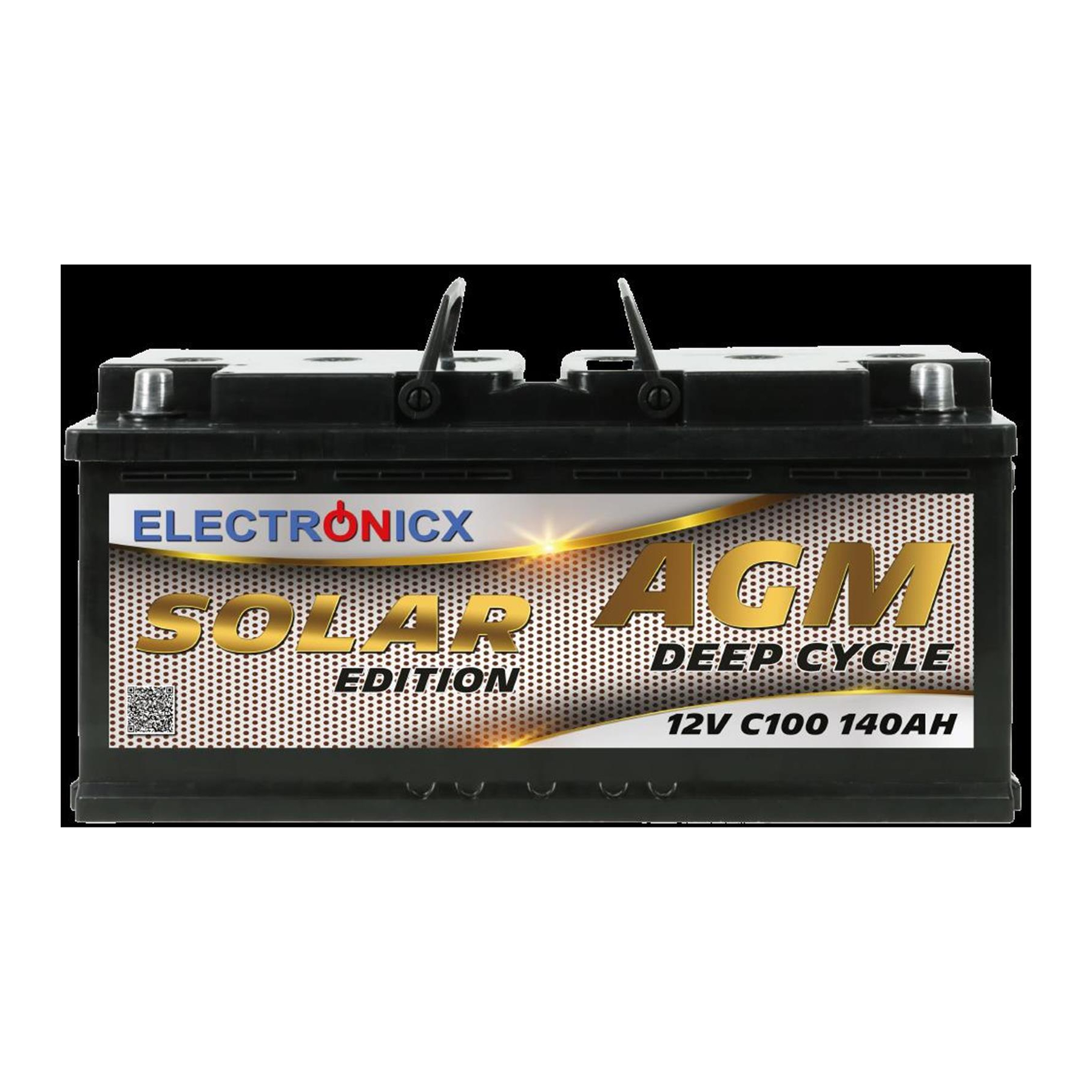 Solarbatterie ELECTRONICX Solar Edition Batterie AGM 120 AH 12V