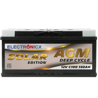 Electronicx Solar Edition AGM Batterie 140AH - 12V Solar...