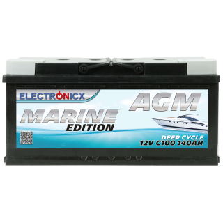 AGM Batterie 140AH Electronicx Marine Edition Boot Schiff...